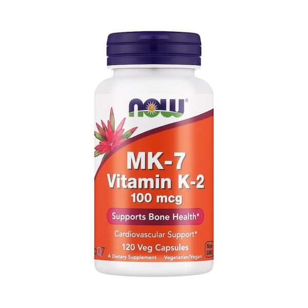 Витамин Now Foods Vitamin K-2 (MK7), 100 мкг, 120 капсул