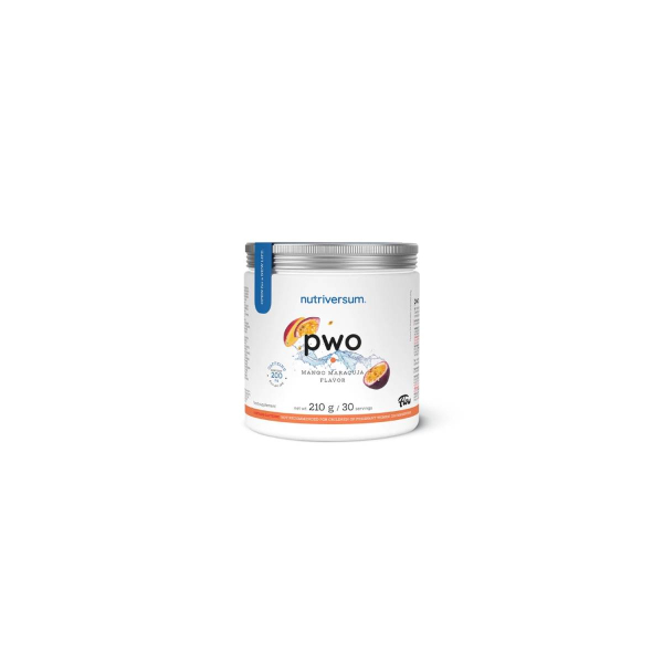 Енергетичний стимулятор з кофеїном Nutriversum PWO (манго-маракуя) 210 г 