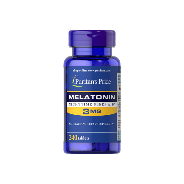 Мелатонін Puritan's Pride Melatonin, 3 мг, 240 таблеток