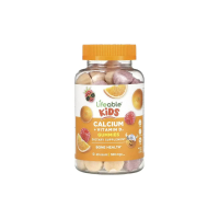 Кальцій + вітамін D для дітей Lifeable Calcium + Vitamin D Kids, 60 жуйок 