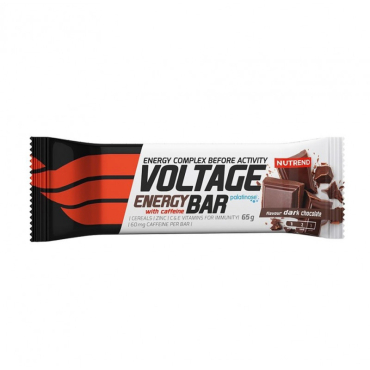 Вуглеводний батончик із кофеїном Nutrend Voltage Energy bar (шоколад) 65 г