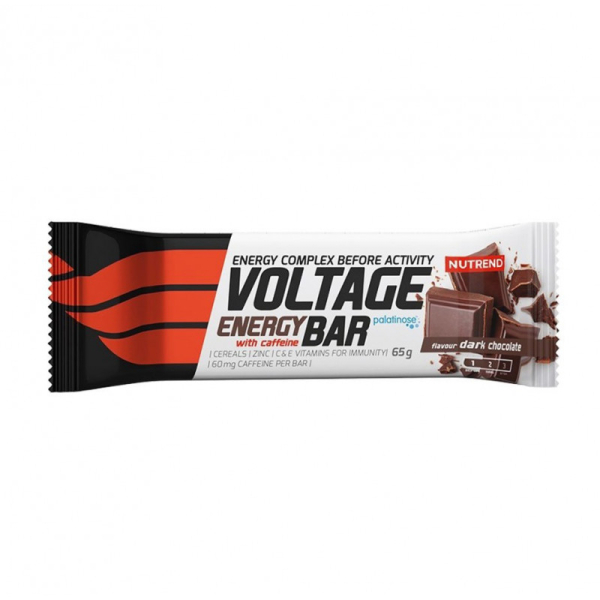 Вуглеводний батончик із кофеїном Nutrend Voltage Energy bar (шоколад) 65 г