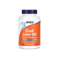 Масло печени трески Now Foods Cod Liver Oil, 1000 мг, 180 софтгелей