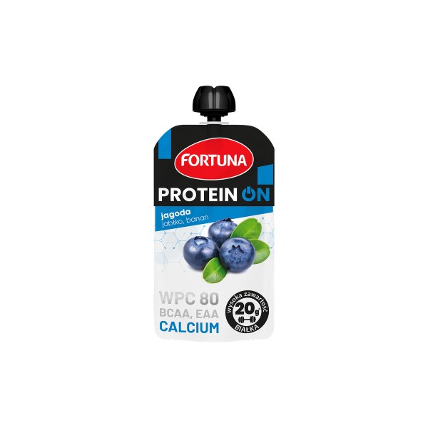 Протеїновий мус Fortuna Protein ON (чорниця-яблуко-банан) 180 г