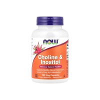Вітамін В Now Foods Choline & Inositol, 250 мг, 100 капсул