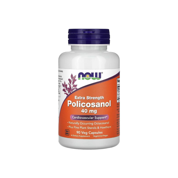 Добавка Now Foods Policosanol, 40 мг, 90 капсул