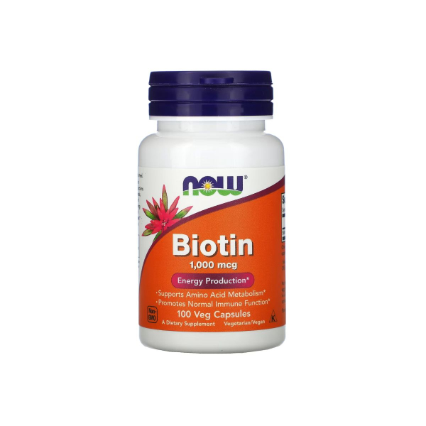 Біотин Now Foods BIOTIN 1000 мкг, 100 капсул