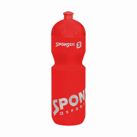 Фляга для води Sponser Bidons (червоний + сріблястий) 750 мл
