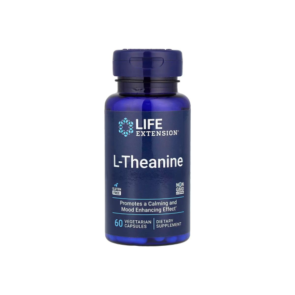 Амінокислота Life Extension L-Theanine, 100 мг, 60 капсул