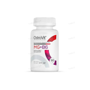 Магній + B6 OstroVit Magnesium + Vitamin B6, 90 таблеток 