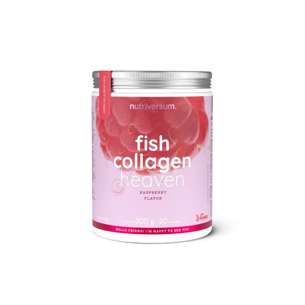 Колаген для жінок Nutriversum Fish Collagen Heaven (малина) 300 г 
