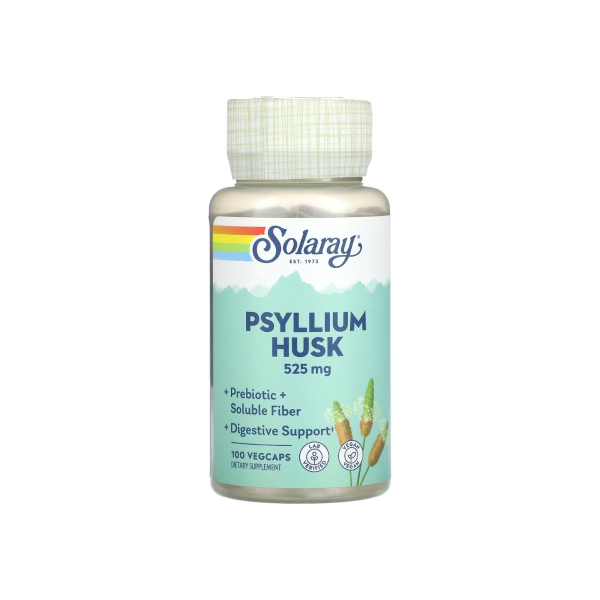 Псилиум Solaray Psyllium Husks, 525 мг, 100 капсул