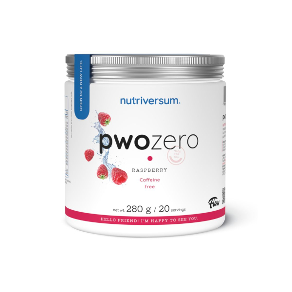 Енергетичний стимулятор Nutriversum PWO ZERO (малина) 280 г