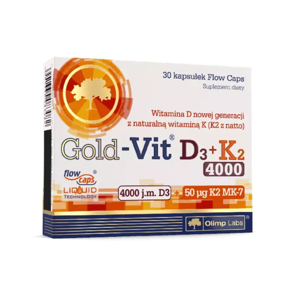 Вітаміни Olimp Gold Vit D3+K2 4000 IU, 30 капсул