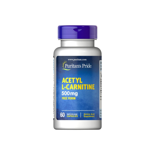 Ацетил L-Карнітин Puritan's Pride Acetyl L-Carnitine 500 мг, 60 капсул