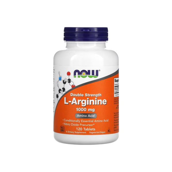 Амінокислота Now Foods L-Arginine, 1000 мг, 120 таблеток