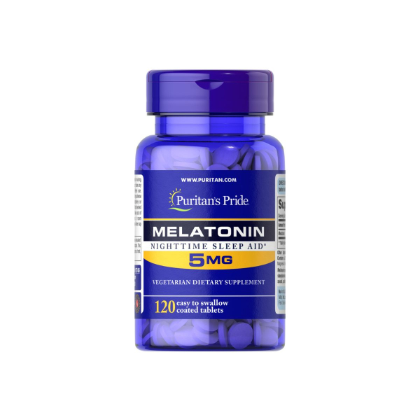 Мелатонін Puritan's Pride Melatonin, 5 мг, 120 таблеток