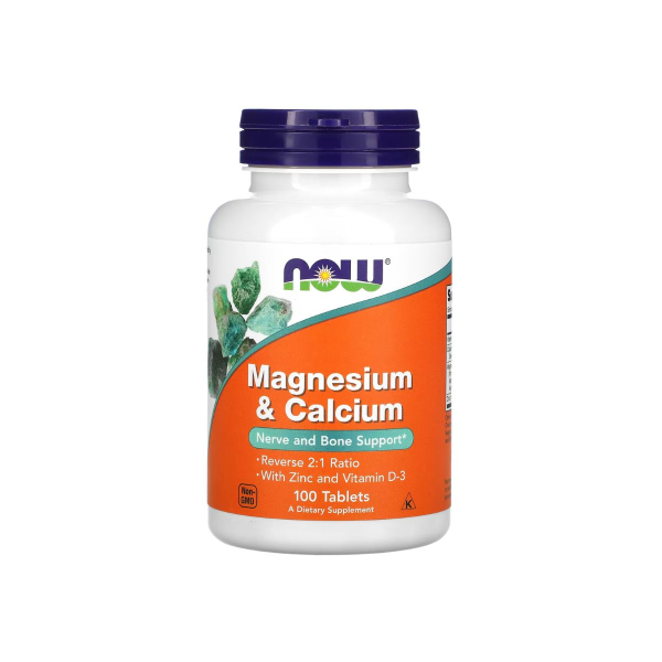 Кальцій та магній Now Foods Mag & Calcium 2:1 Ratio, 100 таблеток
