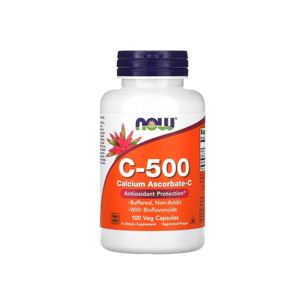 Вітамін Now Foods C-500 Ascorbate, 100 капсул