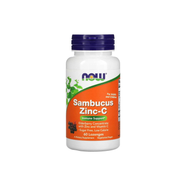 Імунний комплекс Now Foods Sambucus Zinc-C, 60 пастилок