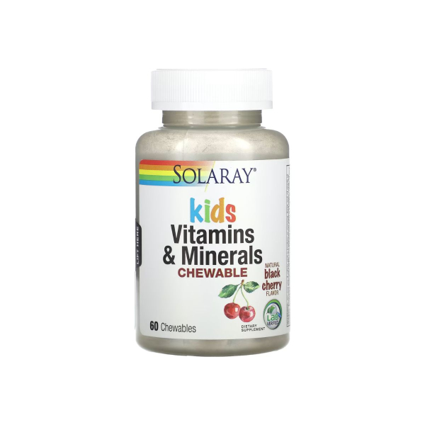 Мультивітаміни Solaray Children's Multi-Vitamin, 60 жувальних таблеток