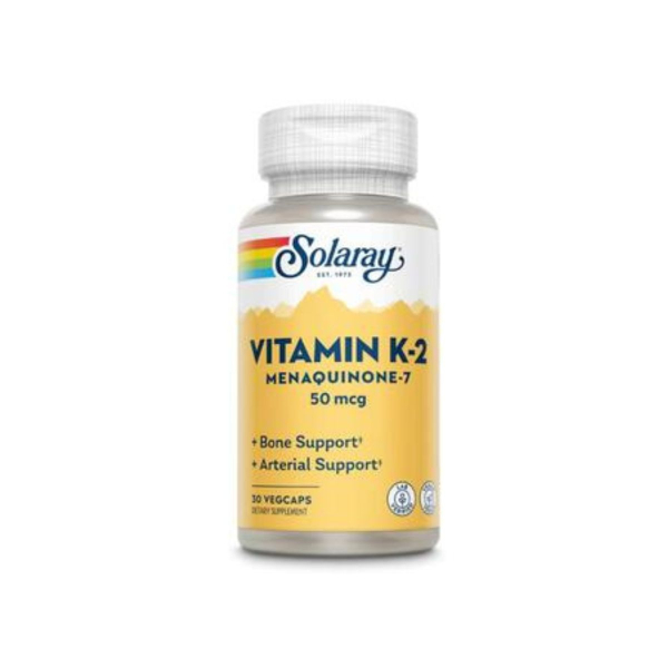 Вітамін Solaray Vitamin K-2, MK-7, 50 мкг, 30 капсул