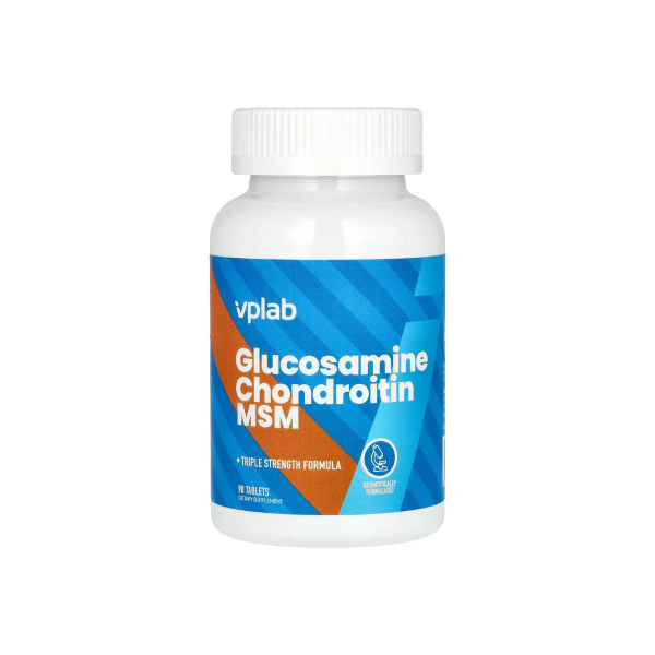 Глюкозамін, хондроїтин та МСМ VPLab Glucosamine Chondroitin MSM, 90 таблеток