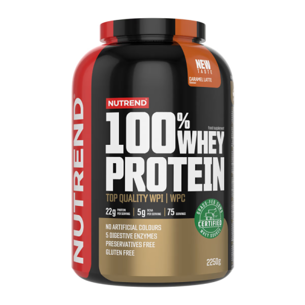 Протеин Nutrend 100% Whey Protein (карамельный латте) 2250 г