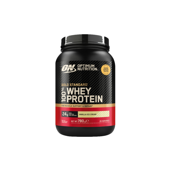 Сироватковий протеїн Optimum Nutrition Gold Standard 100% Whey (ванільне морозиво) 780 г 