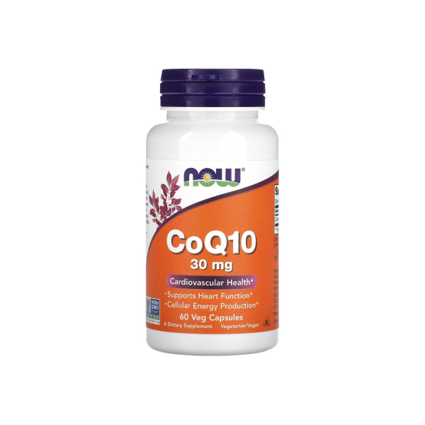 Коензим Now Foods Coenzyme Q10, 30 мг, 60 капсул
