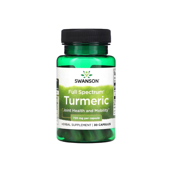 Куркума Swanson Full Spectrum Turmeric, 720 мг, 30 капсул