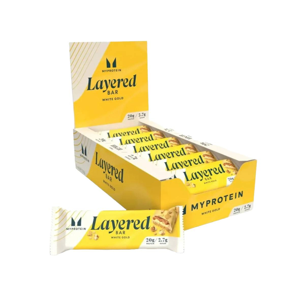 Протеїновий батончик Myprotein Layered Bar (біле золото) 60 г 