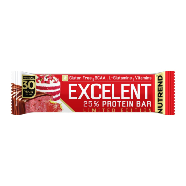 Протеиновый батончик Nutrend Excelent Protein bar (клубничный пирог) 85 г