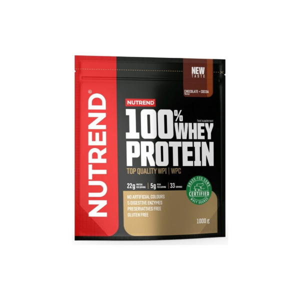 Протеин Nutrend 100% Whey Protein (шоколад + какао) 1000 г