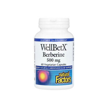 Берберин Natural Factors WellBetX Berberine, 500 мг, 60 капсул