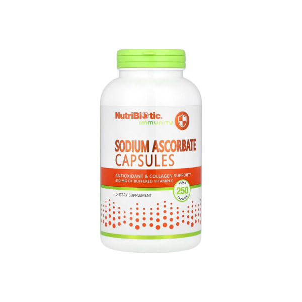 Аскорбат натрия Nutribiotic Sodium Ascorbate, 250 капсул