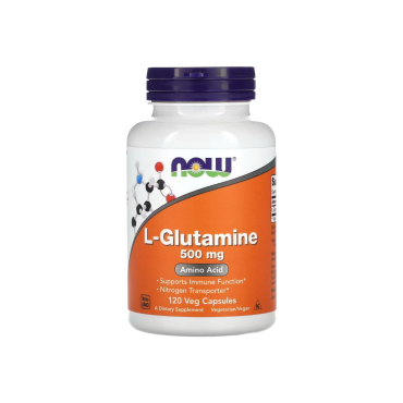 L-глютамін Now Foods L-Glutamine, 500 мг, 120 капсул