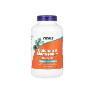 Кальций и магний с витамином D3 Now Foods Calcium & Magnesium, 240 софтгелей