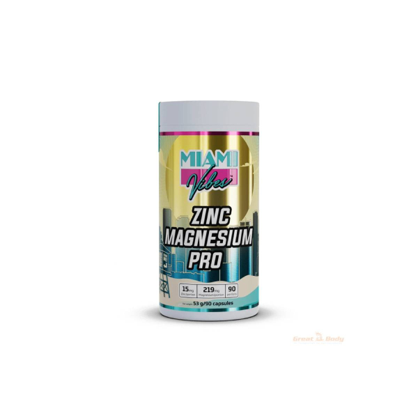 Комплекс магнію та цинку MIAMI VIBES Magnesium Zinc Pro, 90 капсул 