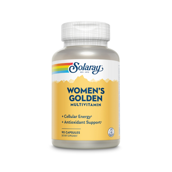 Мультивітаміни для жінок Solaray Women's Golden Multi-Vitamin, 90 капсул 