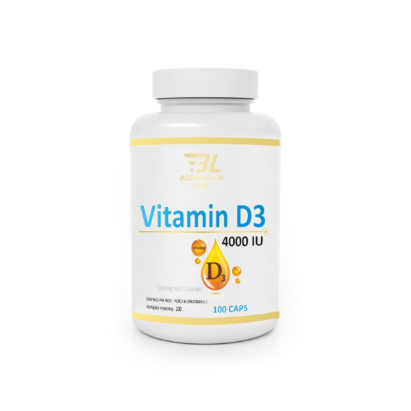 Вітамін Bodyperson Labs Vitamin D3 4000 IU, 100 капсул