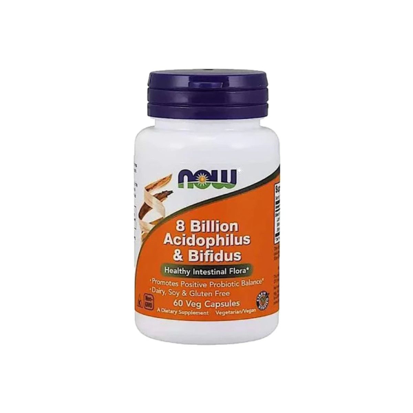 Пробіотик Now Foods 8 Billion Acidophilus & Bifidus, 60 капсул