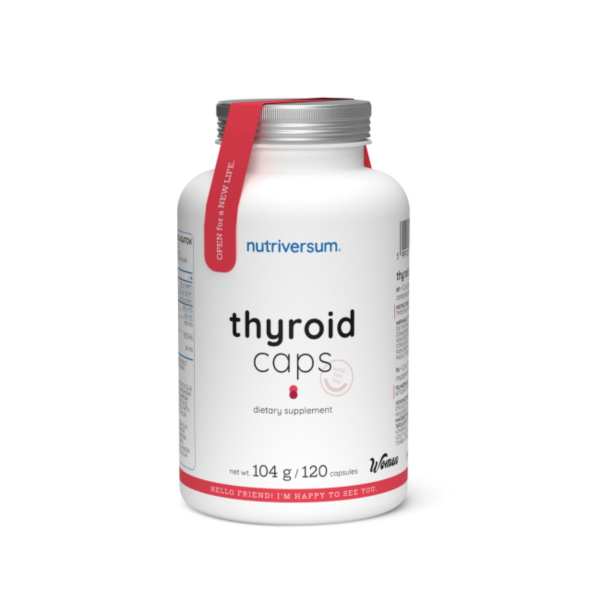 Підтримка щитоподібної залози Nutriversum Thyroid Caps, 120 капсул