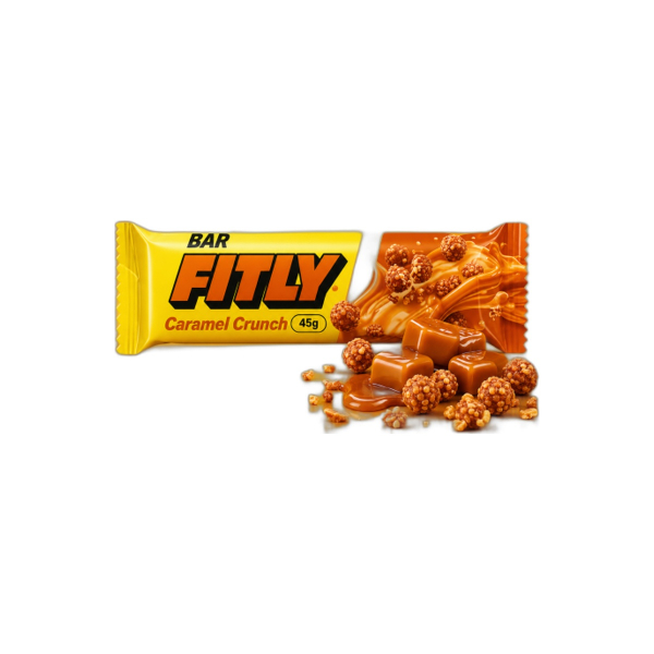 Вуглеводний батончик Fitly (карамель з хрусткими кульками) 45 г 