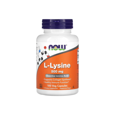 Амінокислота Now Foods L- Lysine, 500 мг, 100 капсул