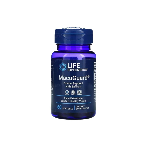 Комплекс для очей Life Extension MacuGuard Ocular Support (з шафраном), 60 софтгелів