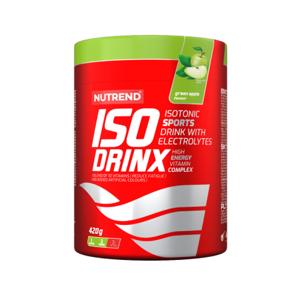 Изотоник в порошке Nutrend Isodrinx (зеленое яблоко) 420 г