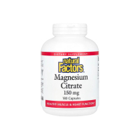 Цитрат магнію Natural Factors Magnesium Citrate, 150 мг, 180 капсул