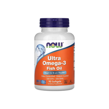 Омега-3 Now Foods Ultra Omega 3 Fish Oil, 500/250, 90 софтгелів