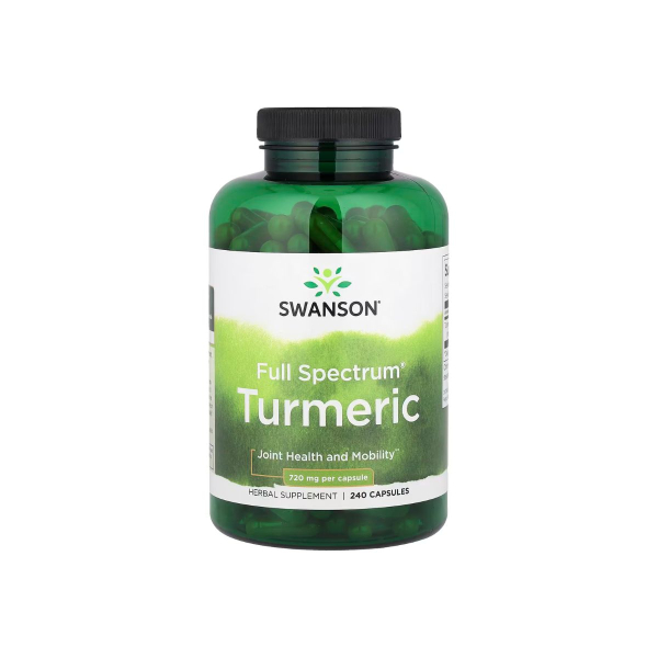 Куркума Swanson Full Spectrum Turmeric, 720 мг, 240 капсул